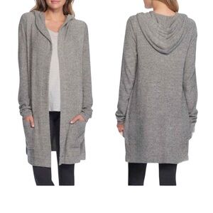 Barefoot Dreams cozy chic light hooded cardigan size 1X